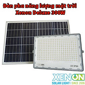Đèn pha năng lượng mặt trời 300W Xenon Deluxe cao cấp chính hãng siêu sáng chiếu sáng liên tục 16h - DL03-300W