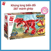 Đồ Chơi Lắp Ráp Kiểu Lego Qman 42106 Khủng Long Biến Đổi (287 Mảnh Ghép) Dành Cho Bé Trai Trên 6 Tuổi