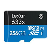 Thẻ Nhớ Lexar Micro SDXC 633X 256GB (95MB s) (Có Adapter) - Hàng Chính Hãng