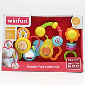 Đồ chơi Set 4 xúc sắc đồ chơi cầm tay Khu vườn của bé Winfun 3207 - Hàng chính hãng