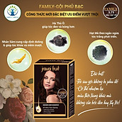 Dầu gội đen tóc thảo dược FAMILY Jrouoi Fruit gội thảo dược nâu hạt rẻ cho tóc bạc sớm chính hãng 01 HỘP 5.75