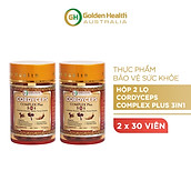 Hộp 2 lọ viên uống đông trùng hạ thảo Golden Health 3in1