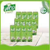 Thùng 12 hộp Nước dừa dứa VICO FRESH (1 lít hộp)