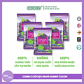 COMBO 5 GÓI KẸO DẺO NHO COCON 100G (100g x 5gói)