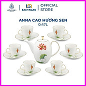 Bộ Ấm Trà Cao Minh Long 0.47L Anna Hương Sen hàng đẹp, cao cấp, sang trọng đãi khách, quà tặng