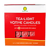 Nến tealight 50 viên màu đỏ không mùi dày 1.5cm cháy từ 4h-5h Bio Aroma