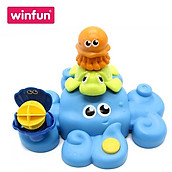 Đồ chơi tắm cho bé - tháp xếp chồng bạch tuộc phun nước vui nhộn Winfun 7117 - Phát triển tư duy logic- kỹ năng cho bé - tặng set đồ chơi tắm 2 món