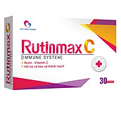 Thực phẩm hỗ trợ và bảo vệ thành mạch RUTINMAX C - Hộp 30 viên