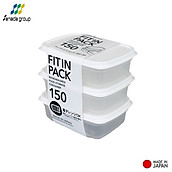 Hộp trữ đông, bảo quản thực phẩm Freezermate Fit in Pack nhựa nguyên sinh an toàn hàng Made in Japan