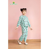 Bộ đồ pijama lanh quần dài, áo dài bé gái B70.2106 - Thời Trang Gia Đình VT