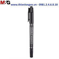 Bút dạ kính hai đầu M&G - 2130 màu đen thumbnail
