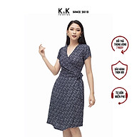 Váy Đầm Quấn Wrap Dress Họa Tiết Hoa Nhí K&K Fashion KK106-18 Chất Liệu Cotton Nhẹ Mát thumbnail