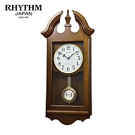 Đồng hồ treo tường RHYTHM SIP (Sound In Place) Wall Clocks CMJ573NR06 (Kích thước 32.2 x 67.2 x 12.1cm), Vỏ màu Nâu thumbnail