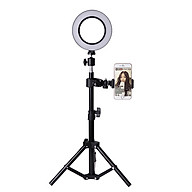 Ring light Đèn trợ sáng livestream 3 chế độ màu có thể điều chỉnh độ sáng kèm giá đỡ có sạc pin USB 10 inch thích hợp cho các bạn thường xuyên livestream selfie studio thumbnail