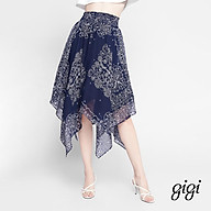 GIGI - Chân váy midi lưng thun Blue Pattern G33022025270-28 thumbnail