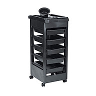 Hair Salon Trolley Rolling Cart SPA Beauty Hairdressing Tool Storage Organizer with 5 Drawers and Wheels thumbnail