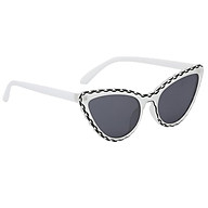 Vintage Womens Cat Eye Sunglasses Triangle Wave Sunglass Men Eyewear Shades thumbnail