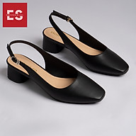 Giày nư , gia y cao gót slingback Erosska mũi vuông kiểu dáng basic gót vuông vững chắc cao 5cm - EL013 thumbnail