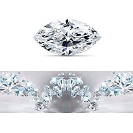 Fascino Đá cao cấp đính trên nữ trang Dạng Hạt Dưa 3x6 mm Marquise Diamond màu Trắng - Suprem Qualiity - Wax Setting - SMD36 thumbnail