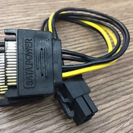 Cáp nguồn 2 SATA sang 6Pin PCI-E cho Card VGA thumbnail