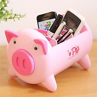 Khay bút con lợn để đồ để bàn siêu dễ thương thumbnail