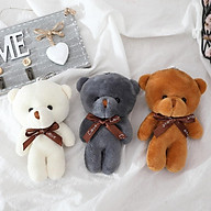 Gấu bông cute, teddy mini dễ thương làm móc khóa trang trí cho balo, túi xách - Màu ngẫu nhiên thumbnail