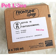 1 hộp FRONTLINE SPRAY xịt trị ve rận, bọ chét chó mèo (6 chai) thumbnail