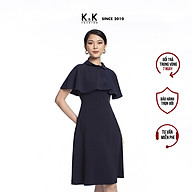 Đầm Công Sở Dáng Chữ A Kèm Áo Khoác K&K Fashion KK105-14 Màu Xanh Đen thumbnail