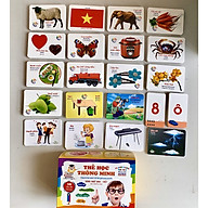 Bộ thẻ học thông minh 450 thẻ với 20 chủ đề về thế giới xung quanh cho bé (Flashcard) thumbnail