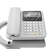 Gigaset telephone landline fixed telephone office home large screen large button free battery caller ID original Siemens DA160 (white) thumbnail