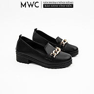 Giày Oxford Nữ MWC Chất Liệu Da Mềm Với 3 Màu Sắc Đen Trắng Nâu NUOX- 17000 thumbnail