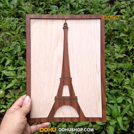 Tranh Treo Tường Bằng Gỗ Handmade DOHU018 Tháp Eiffel - Thiết Kế Đơn Giản, Độc Đáo, Sang Trọng thumbnail
