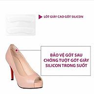 Bộ 2 miếng lót gót giày silicon chống tuột gót giày thumbnail