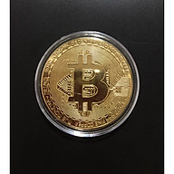 Đồng Xu Bitcoin Lưu Niệm Mạ Vàng Chất Lượng UNC thumbnail