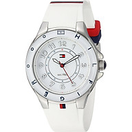 Tommy Hilfiger Women s 1781271 Stainless Steel Watch with White Silicone Band thumbnail