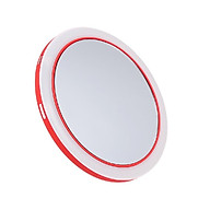 2-In-1 LED Makeup Mirror Portable Wireless Charger Compatible with Cell Phones Support Wireless Charging Mini Dimmable LED Mirror thumbnail