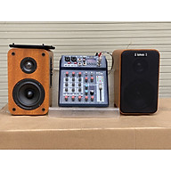 Dàn âm thanh 2.0 MaxFe - Combo dành riêng cho quán café, nhà hàng, quán ăn, spa, phòng gym... - Kết hợp giữa loa kiểm âm cao cấp Lohao AV-8219 và mixer MTMax F4 ProMax II - Chỉnh âm cực sâu, nghe nhạc cực hay - Hàng chính hãng thumbnail
