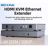 Bộ kéo dài tín hiệu hdmi qua lan rj45 120m Ho-Link hỗ trợ UHD 4K, KVM Extender - Hàng Chính Hãng thumbnail