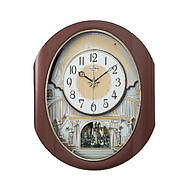 Đồng hồ treo tường Nhật Bản Rhythm Magic Motion 4MH439WU06, Kích thước 38.4 47.0 13.9 cm, 3.3kg, Vỏ nhựa, sử dụng 2 pin D thumbnail