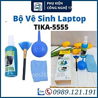 Bộ vệ sinh laptop LCD (4 dụng cụ)-Bộ vệ sinh 4 món Tika 555 Xịt Bụi Nước Lau Chổi Quét Khăn Lau thumbnail