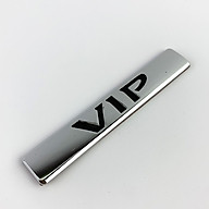Tem kim loại chữ nổi VIP dán trang trí ô tô (Màu mạ Crom) thumbnail