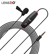 LENSGO LYM-DM1 Mini Omni-directional Lavalier Condenser Microphone Professional Video Microphone with 6m Audio Cable for thumbnail