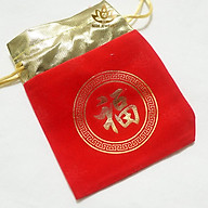 Túi Nhung Rút - Màu Đỏ - Chữ Phúc - Chuyên Đựng trang sức thumbnail