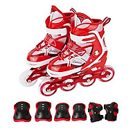 Combo giày trượt patin K600 Đỏ + Bộ bảo hộ tay chân thumbnail