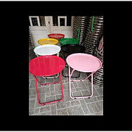 ComBo 2 ghế xếp Inox lưng thấp +1 bàn trà chanh sắt sơn tĩnh điện shop chọn màu ngẫu nhiên giá rẻ thumbnail