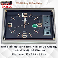 Đồng hồ Eastar Chữ nhật Dạ Quang ( ), Kim Trôi & Màn hình Điện tử Lịch, Nhiệt Độ thumbnail