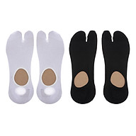 2 Pairs Cotton 2 Toe Socks Stripes Japanese Geta Tabi Socks Sports Anklets thumbnail