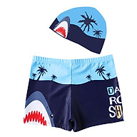 Combo quần + nón bơi cho bé hình cá mập thoải mái ngộ nghĩnh Cleacco - Hàng chính hãng thumbnail