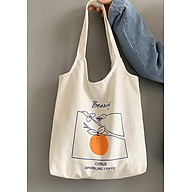 Túi tote Túi vải đeo vai họa tiết quả cam nổi bật LA714 thumbnail