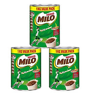 Combo 3 Hộp Sữa Bột Nestle Milo Hộp 1kg - Nhập Khẩu Úc, bổ sung năng lượng, vitamin và khoáng chất thiết yếu cho xương chắc khỏe thumbnail